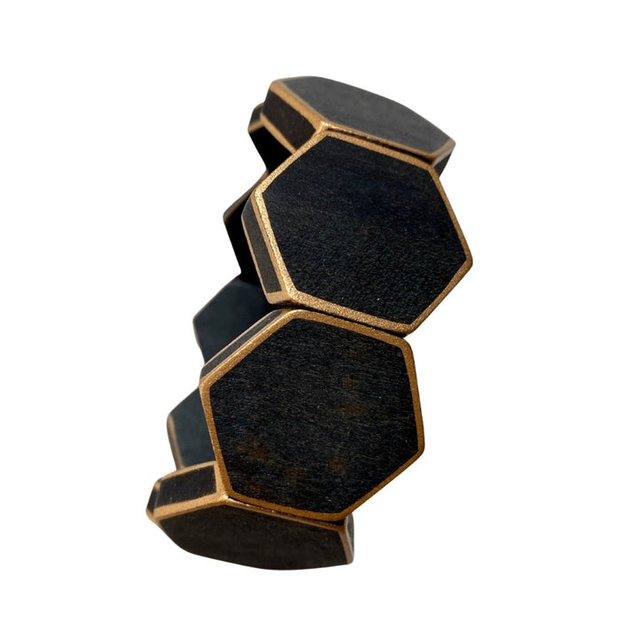 Bracciale legno Lauren - nero - Bijondo