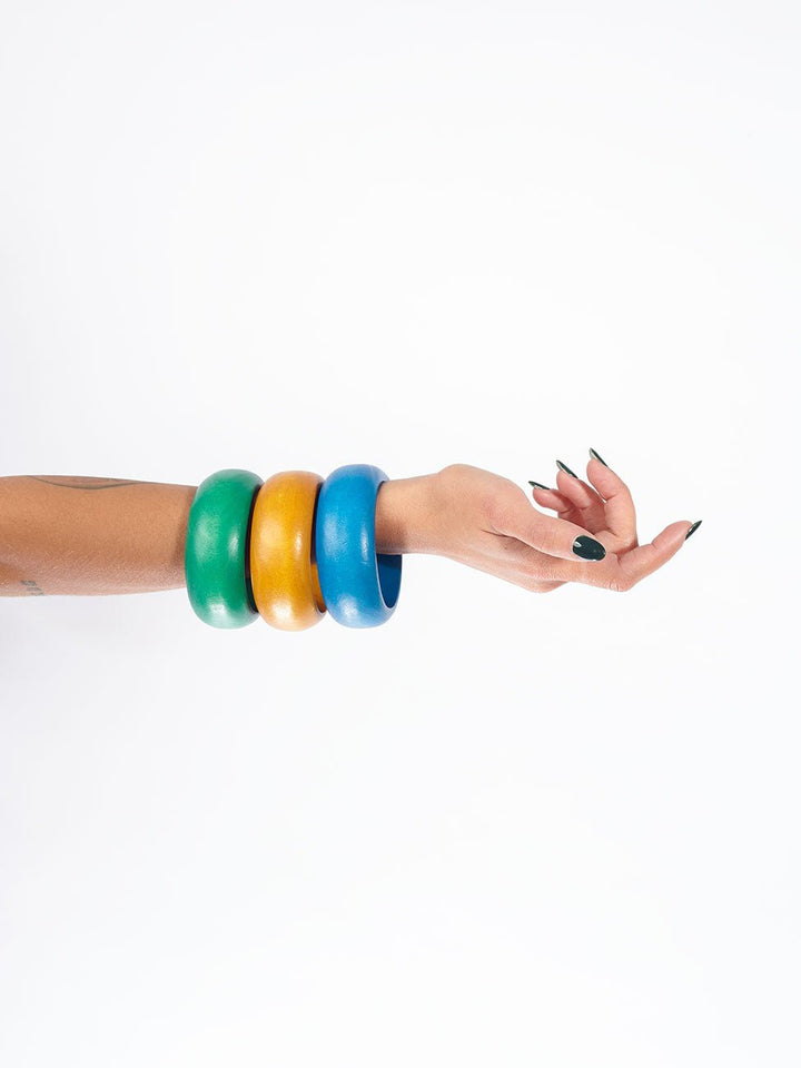 Bracciale legno Old Xuhui - rosso - Bijondo