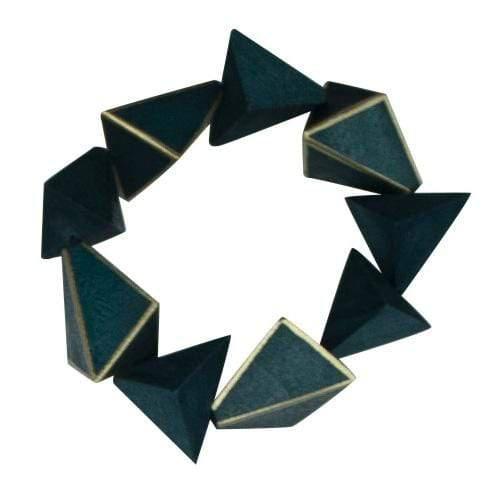 Bracciale Lettonia Metallic - petrolio - Bijondo