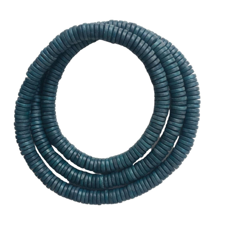 Bracciale Rory legno elastico - blu scuro - Bijondo