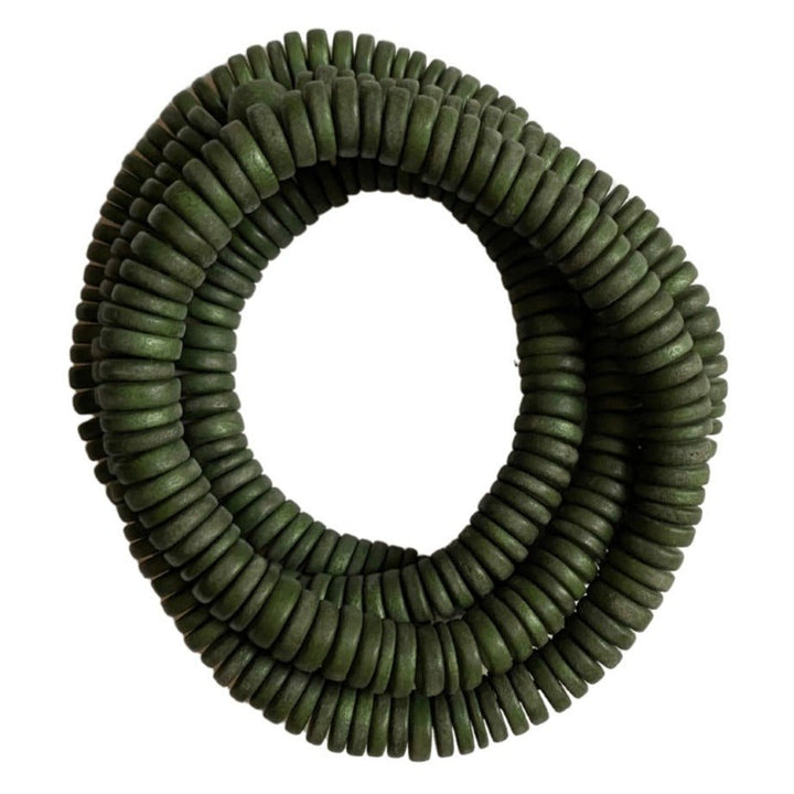 Bracciale Rory legno elastico - verde oliva - Bijondo