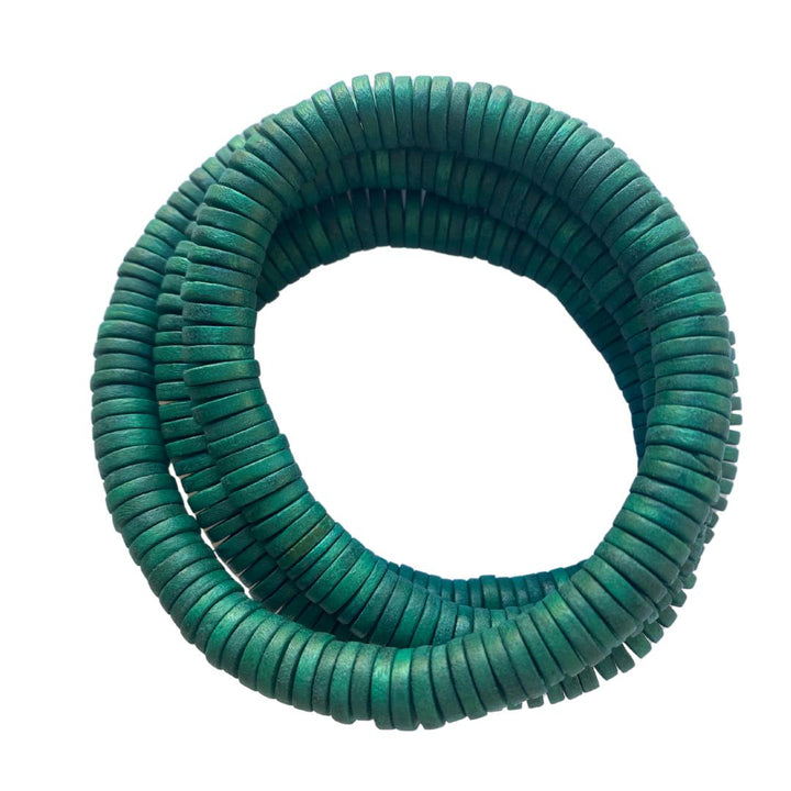 Bracciale Rory legno elastico - verde scuro - Bijondo