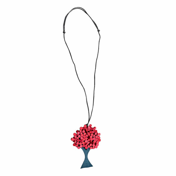 Collana Alberello Big - rosso - Bijondo