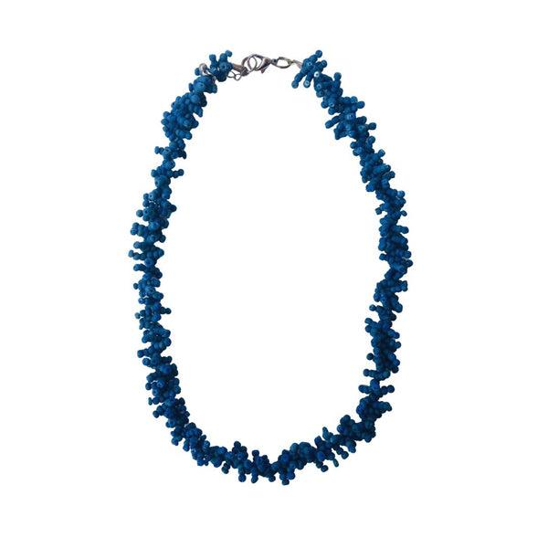 Collana Elba legno - blu - Bijondo