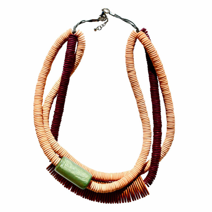 Collana Inghilterra Big - bordeaux - Bijondo