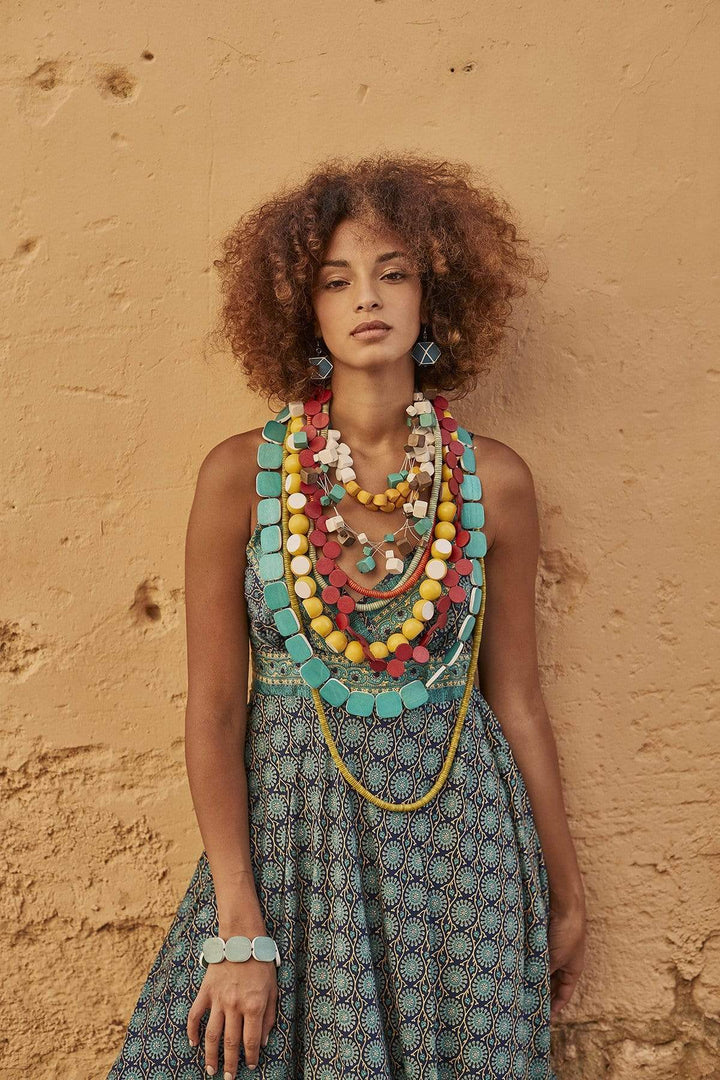 Collana Seychelles - celeste - Bijondo