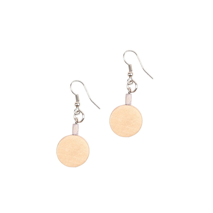 Orecchini Legno Piccoli Italia - beige - Bijondo