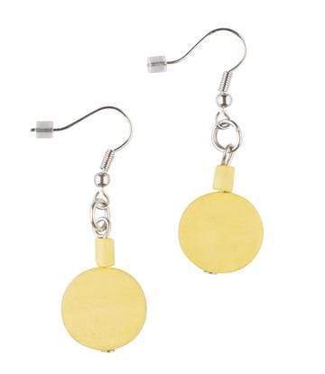 Orecchini Legno Piccoli Italia - giallo - Bijondo