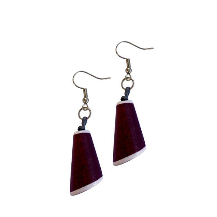 Orecchini Portorico Metallic - bordeaux - Bijondo